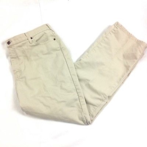 lee relaxed straight leg at the waist pants